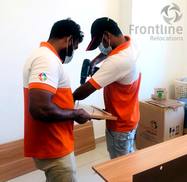 Frontline Relocation specialist packaging